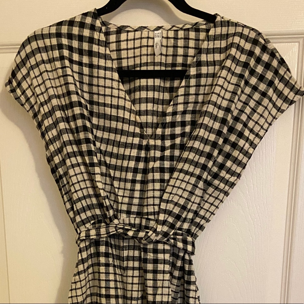Zara cotton dress with tie